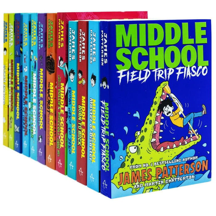 Middle School By James Patterson 12 Books Collection Set - Ages 9-14 - Paperback