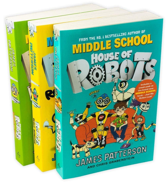 House of Robots Series 3 Books Collection Set By James Patterson - Ages 9-14 - Paperback