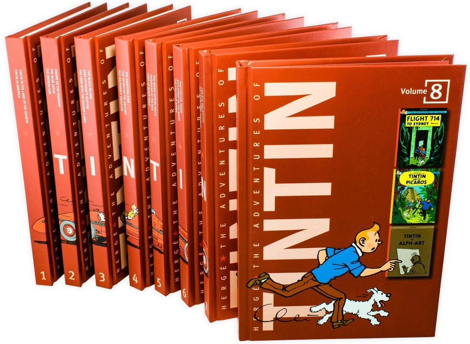 Damaged - The Adventures of Tintin by Hergé: Compact Edition 8 Books Set - Ages 7+ - Hardback - T 41