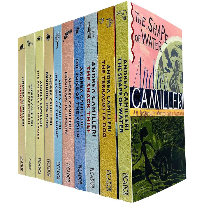Inspector Montalbano by Andrea Camilleri Books 1-10 Collection Set - Fiction - Paperback