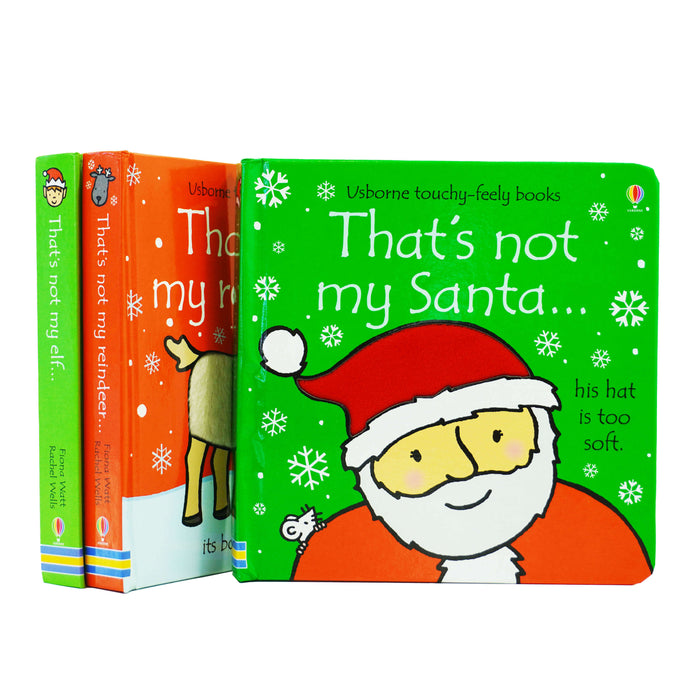 That's not my Christmas 3 Books Collection Set By Fiona Watt (Santa, Reindeer, Elf) - Ages 0-5 - Board Book