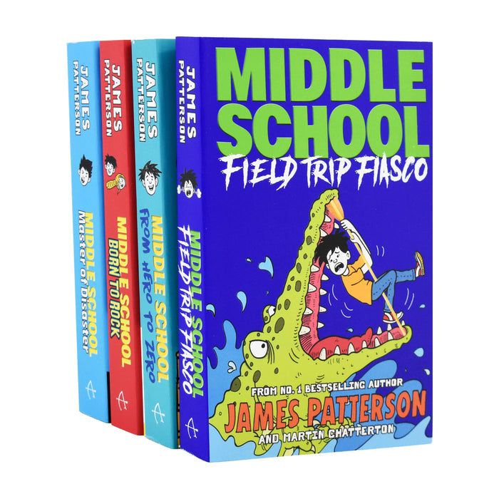 James Patterson Middle School 4 Books Collection Set - Ages 9 -14 - Paperback