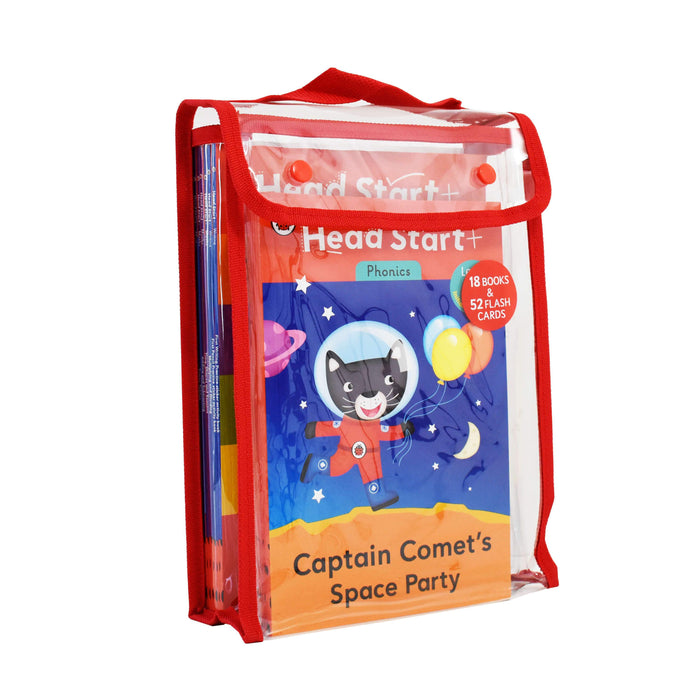 Early Learning Ladybird Head Start 18 Books & 52 Flashcards Collection Set - Paperback - Age 4-8