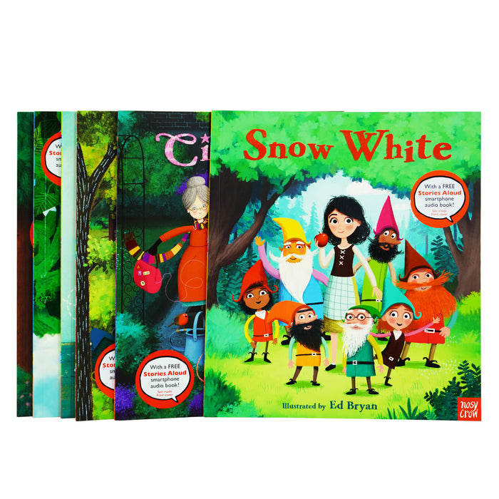 Nosy Crow Fairy Tales 6 Books Collection With Free Stories Audio Book! By Ed Bryan - Ages 3-5 - Paperback