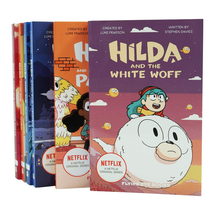 Hilda Netflix Original Series 6 Books Set Collection By Stephen Davies & Luke Pearson - Ages 7-10 - Paperback