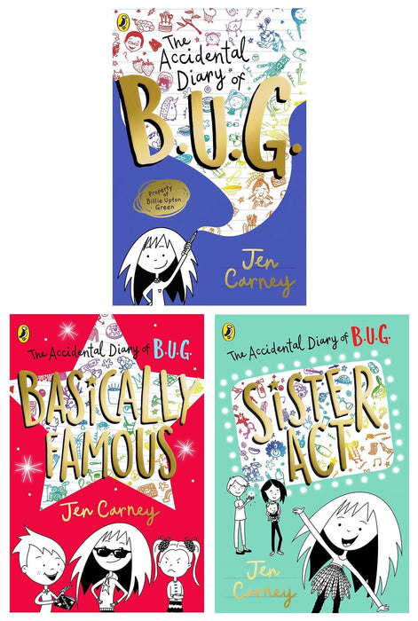 The Accidental Diary of B.U.G. Series 3 Books Collection Set By Jen Carney - Ages 7-11 - Paperback