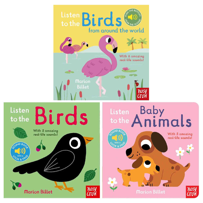 Listen to the... Series By Marion Billet 3 Books Collection Set - Ages 0-3 - Board Book