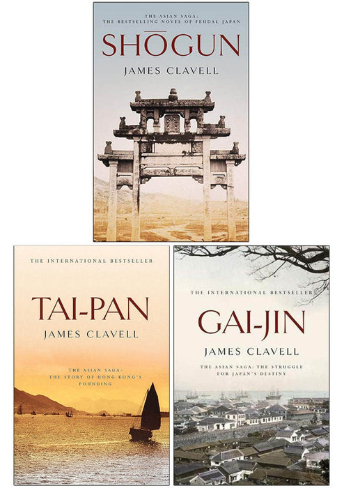 Damaged - Shogun by James Clavell: The Asian Saga 3 Books Collection Set - Fiction - Paperback - 31