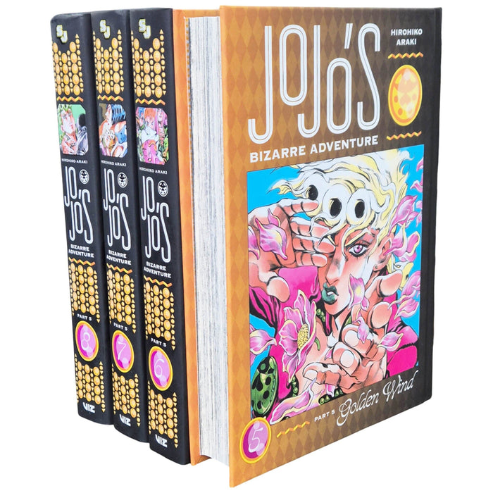 JoJo’s Bizarre Adventure: Part 5 - Golden Wind (Vol. 5-8) by Hirohiko Araki 4 Books Collection Set - Fiction - Hardback