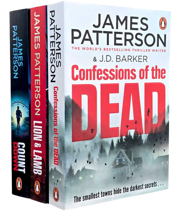 James Patterson: Countdown, Lion & Lamb & Confessions of the Dead 3 Books Collection Set - Fiction - Paperback