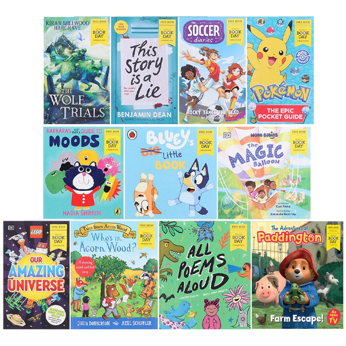 World Book Day 2025 Collection 11 Books Set - Ages 3-16 - Paperback