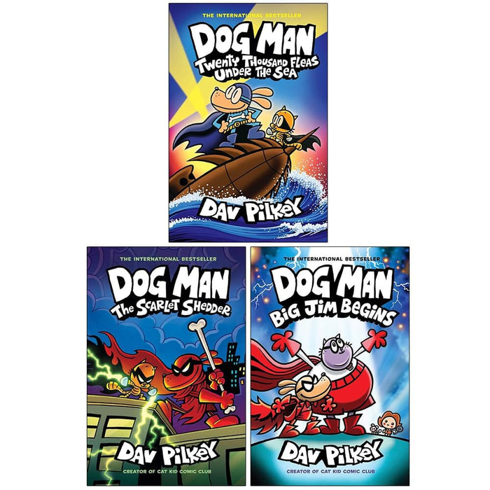 Dog Man Series by Dav Pilkey (Book 11-13) Collection 3 Books Set - Ages 7+ - Hardback