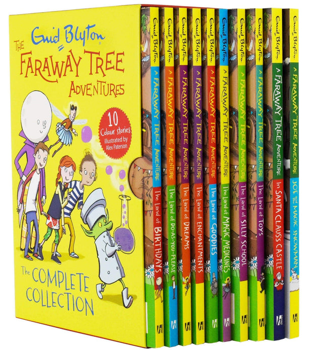The Faraway Tree Adventures by Enid Blyton 10 Colour Stories Books Box Set - Age 7-9 - Paperback