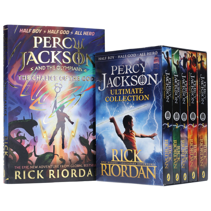 Percy Jackson by Rick Riordan 6 Books Collection Set - Ages 9-14 - Paperback/Hardback