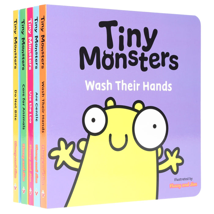 Big Emotions Tiny Monsters Manners & Behaviours Illustrated 5 Books Collection Set - Ages 3-5 - Board Book