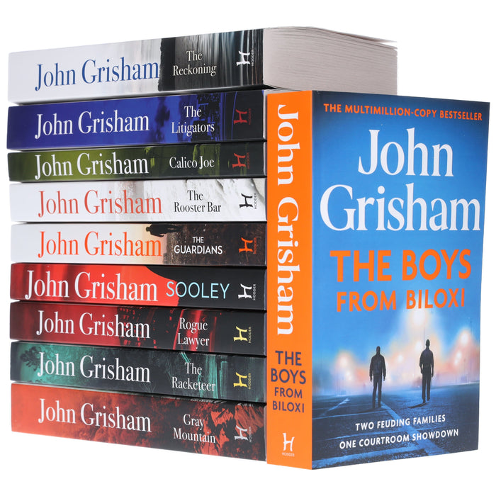 John Grisham Novels (Sooley, Rogue Lawyer, Guardians, Litigators, Racketeer & More) 10 Books Collection Set - Fiction - Paperback