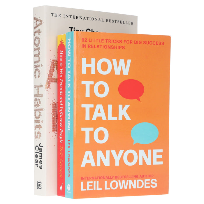 Atomic Habits, How To Talk To Anyone & How to Win Friends and Influence People - Non Fiction - Paperback