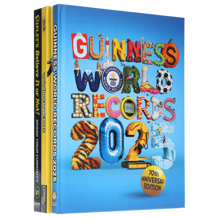 Mind Blowing Facts & Records 2025 Collection 3 Books Set – Non Fiction - Hardback