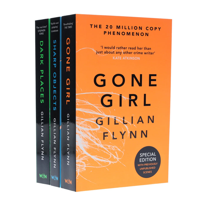 Gillian Flynn: Gone Girl, Sharp Objects & Dark Places 3 Books Collection Set - Fiction - Paperback