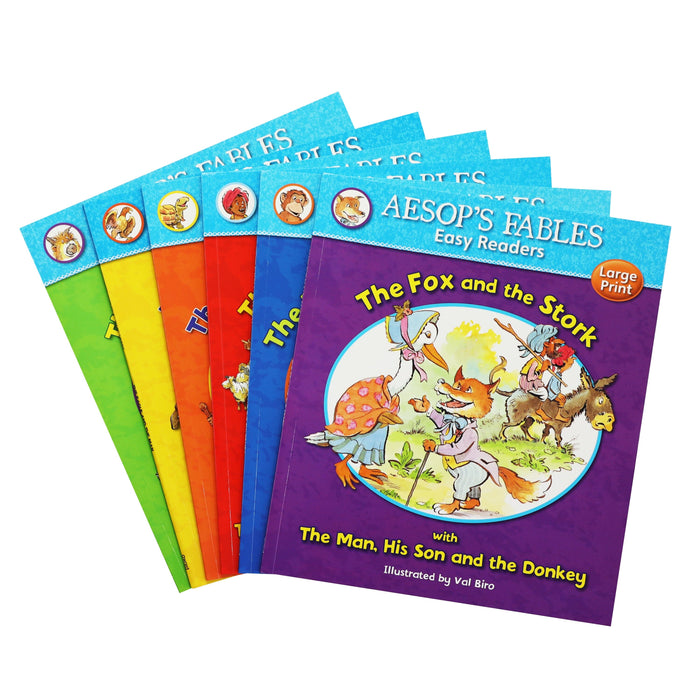 Aesop's Fables Easy Readers By Val Biro 6 Books Collection Set - Ages 4+ - Paperback