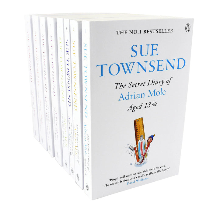 Damaged - Adrian Mole Series by Sue Townsend 8 Books Collection Set - Young Adult - Paperback - T 55
