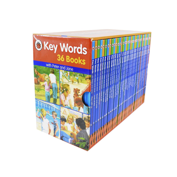 Ladybird Key Words with Peter and Jane 36 Books Collection Box Set - Ages 5-7 - Hardback
