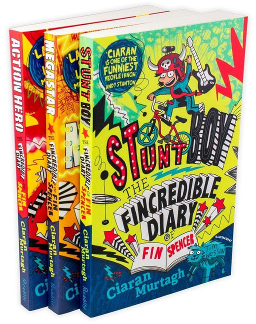 The Fincredible Diary of Fin Spencer 3 Books Collection By Ciaran Murtagh - Ages 9-11 - Paperback