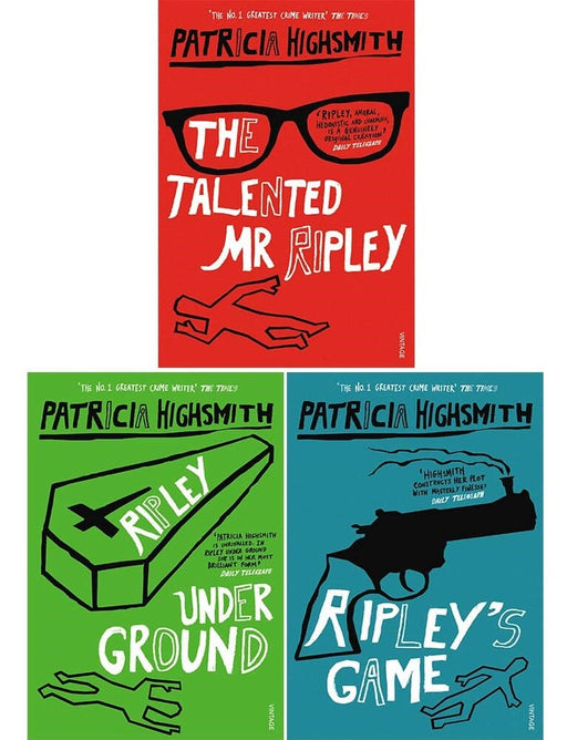 Ripley Series By Patricia Highsmith 3 Books Collection Set - Fiction - Paperback