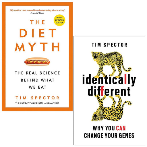 The Diet Myth & Identically Different: by Professor Tim Spector 2 Books Collection Set - Non Fiction - Paperback