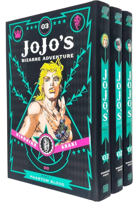 JoJo’s Bizarre Adventure: Part 1 - Phantom Blood (Vol. 1-3) by Hirohiko Araki 3 Books Collection Set - Fiction - Hardback