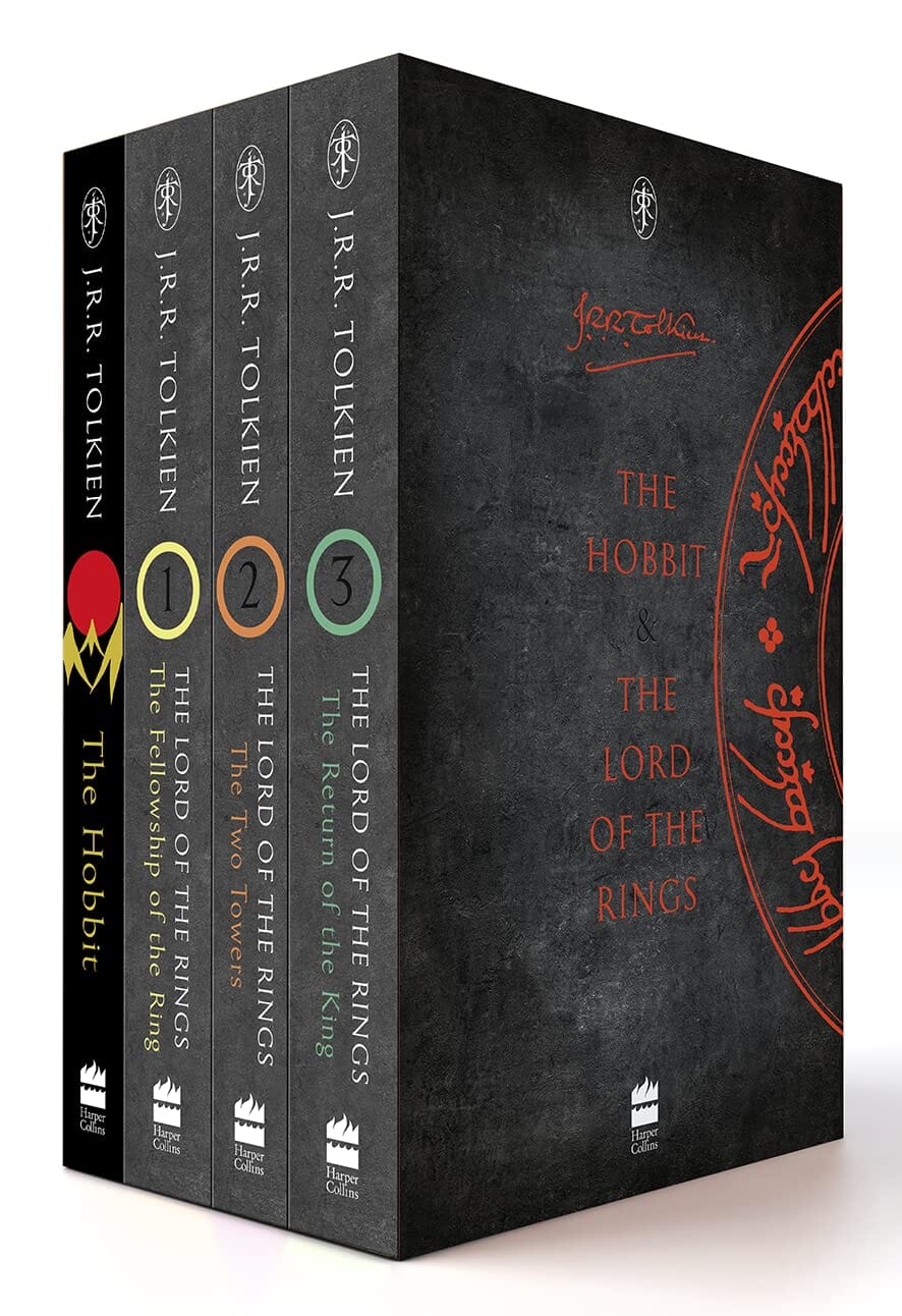 The Hobbit and The Lord of the Rings by J.R.R Tolkien 4 Books Box Set - Ages 14-16 - Paperback