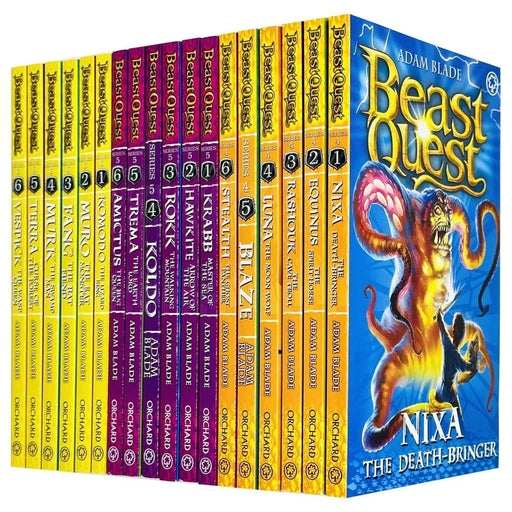 Beast Quest Series (4-6) by Adam Blade: 18 books Collection Set - Ages 7-9 - Paperback