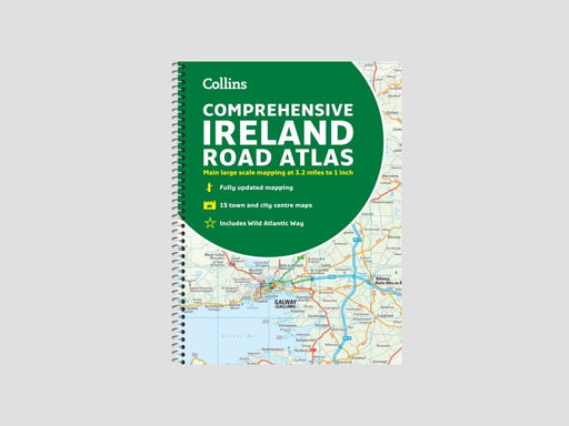 Comprehensive Road Atlas Ireland Spiral bound