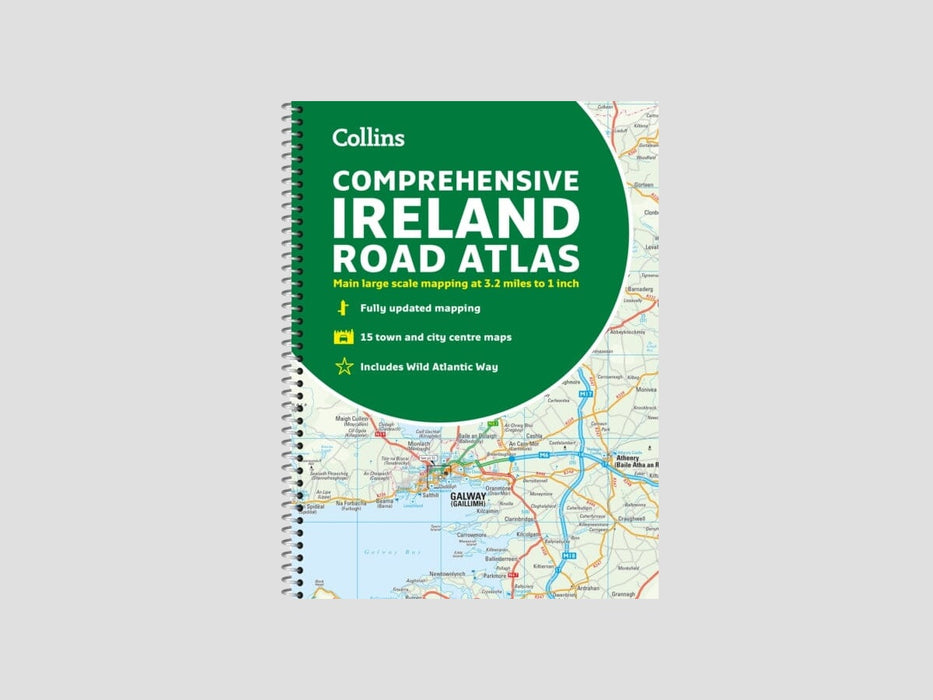 Comprehensive Road Atlas Ireland Spiral bound