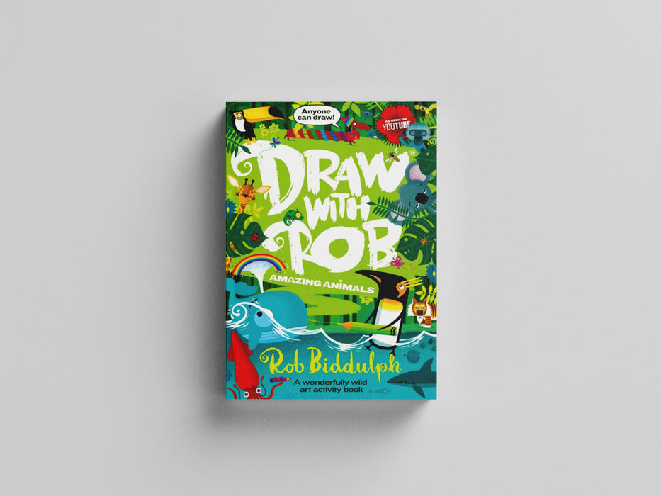 Draw With Rob: Amazing Animals Paperback / softback
