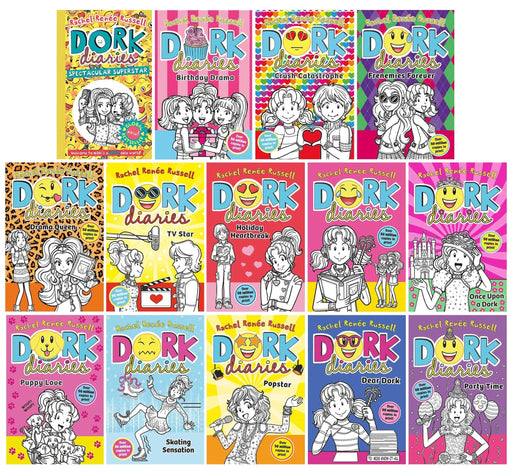 Dork Diaries Complete Series (Vol. 1-14) By Rachel Renee Russell 14 Books Collection - Ages 9-14 - Paperback