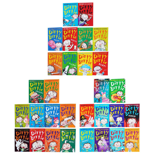 Dirty Bertie Series 1,2 & 3 Collection 30 Books Set (Book 1-30) by Alan MacDonald - Age 5 years and up - Paperback