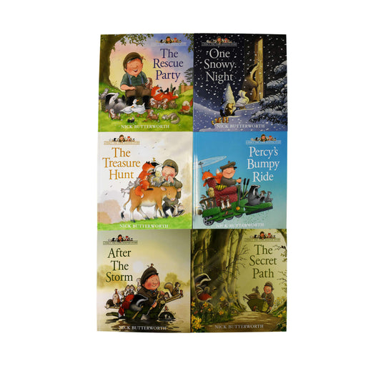 Percy the Park Keeper Series By Nick Butterworth 6 Books Collection - Ages 2+ - Paperback