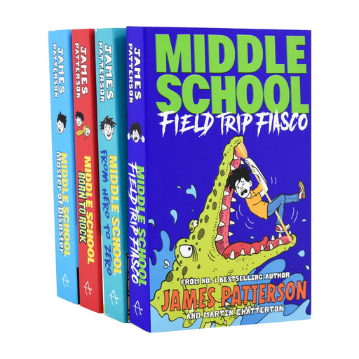 James Patterson Middle School 4 Books Collection Set - Ages 9 -14 - Paperback