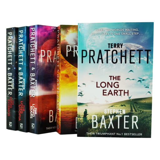 The Long Earth by Terry Pratchett & Stephen Baxter: Complete Books 1-5 Collection Set - Fiction - Paperback