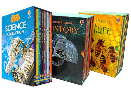 Usborne Beginners Series 30 Books Collection Box Set (History, Nature, Science) - Ages 4-10 - Hardback