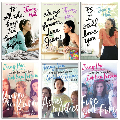 To All the Boys I've Loved Before and Burn for Burn Series 6 Books Collection Set by Jenny Han - Ages 12+ - Paperback