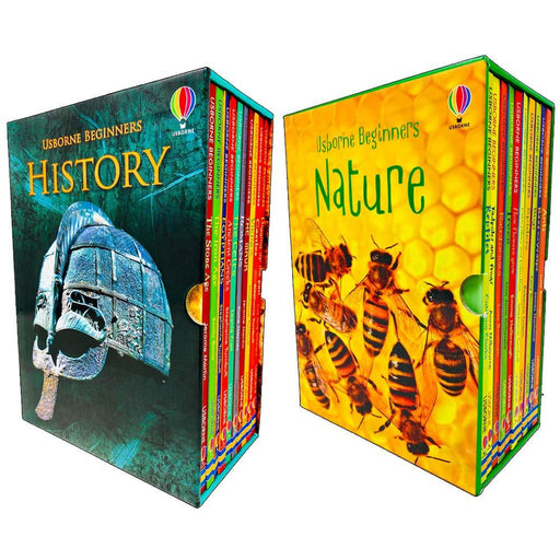 Usborne Beginners History & Nature 20 Books Collection Box Set - Ages 4-7 - Hardback