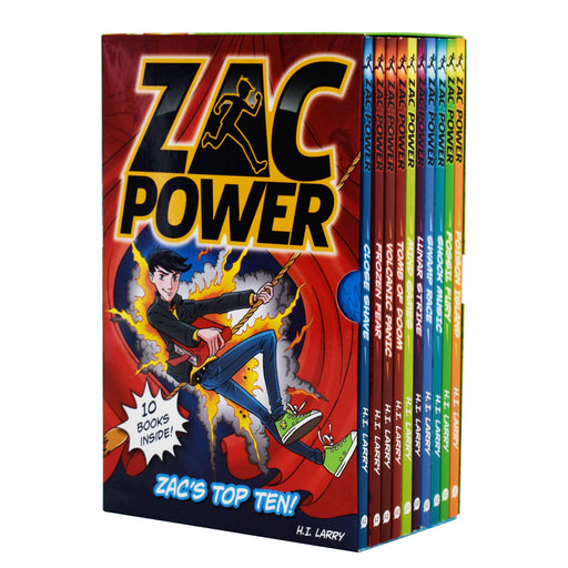 ZAC Power Zacs Top 10 Books Box by H.I.Larry – Ages 7-9 – Paperback