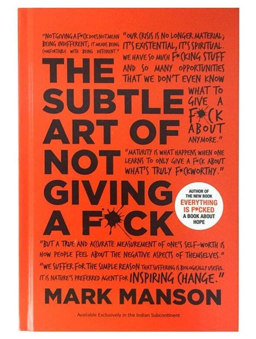 The Subtle Art of Not Giving a by Mark Manson - Non-Fiction - Hardback