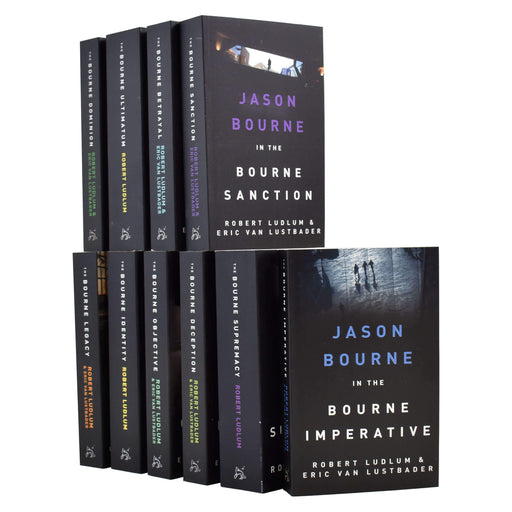 Jason Bourne Series 10 Books Collection Set By Robert Ludlum & Eric Van Lustbader - Fiction - Paperback