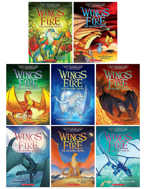 Wings of Fire The Graphix Novels By Tui T. Sutherland: 8 Books Collection Set - Ages 8-12 - Paperback