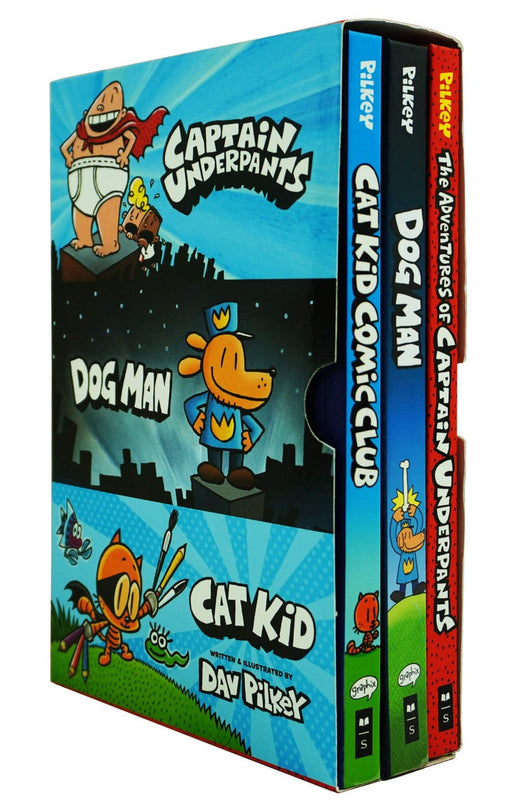 Dav Pilkey's Hero Collection 3 Books Boxed Set - Ages 9-12 - Hardback