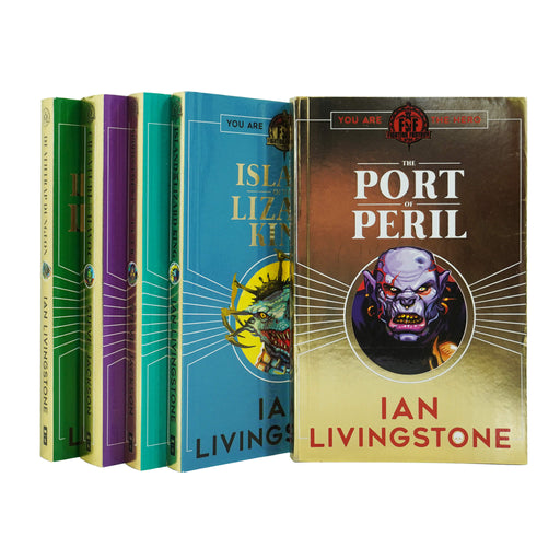 Fighting Fantasy RPG Books 6-10 Collection Set - Ages 9-14 - Paperback