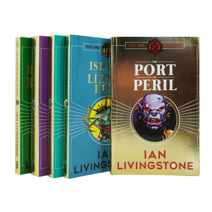 Fighting Fantasy RPG Books 6-10 Collection Set - Ages 9-14 - Paperback